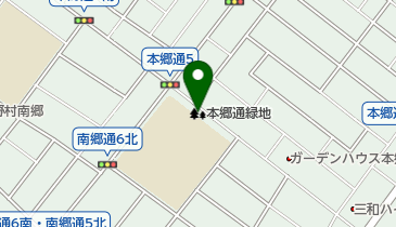 本郷通緑地の地図画像