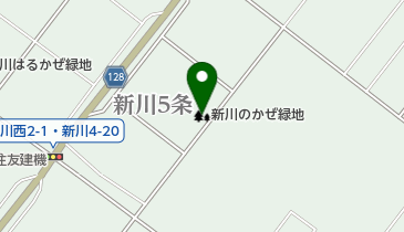 新川のかぜ緑地の地図画像