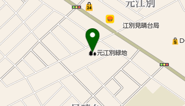元江別緑地の地図画像
