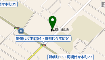 錦山緑地の地図画像