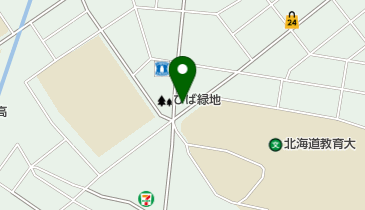 学園緑地の地図画像