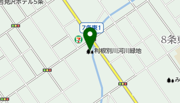 利根別川河川緑地の地図画像