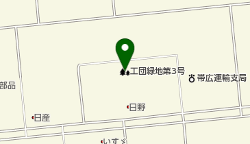 工団緑地第3号の地図画像