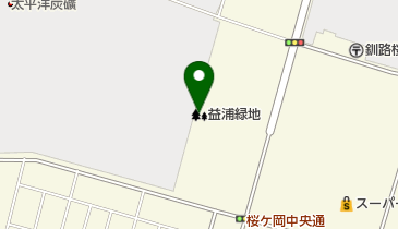 益浦緑地の地図画像