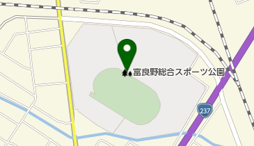 富良野総合スポーツ公園の地図画像