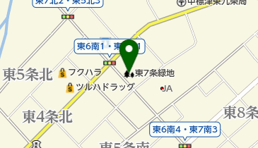 東7条緑地の地図画像