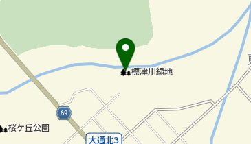 標津川緑地の地図画像