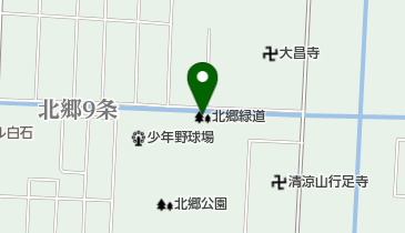 北郷緑道の地図画像