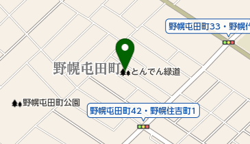 とんでん緑道の地図画像