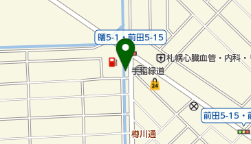 手稲緑道の地図画像