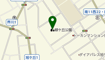 緑ケ丘公園の地図画像