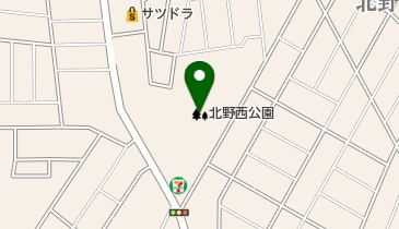 北野西公園の地図画像