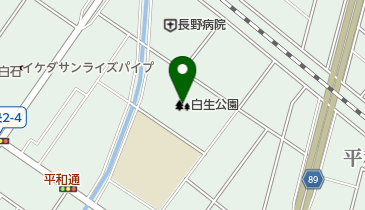 白生公園の地図画像