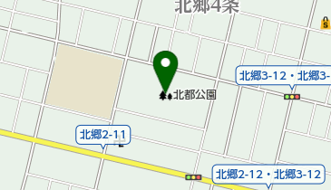 北都公園の地図画像