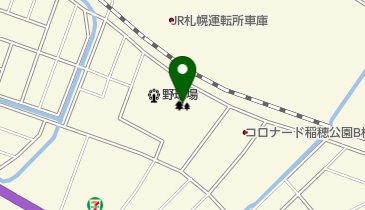 稲穂公園の地図画像