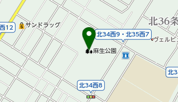 麻生公園の地図画像