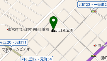 元江別公園の地図画像