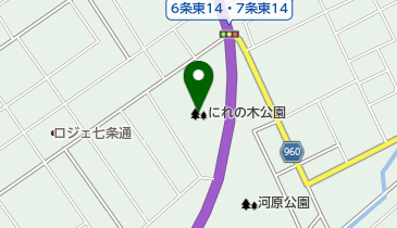 にれの木公園の地図画像