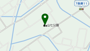 山七公園の地図画像
