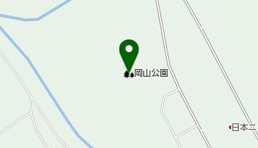 岡山公園の地図画像