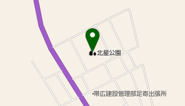 北星公園の地図画像