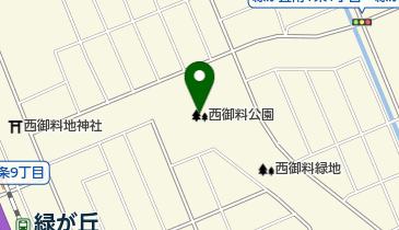 西御料公園の地図画像
