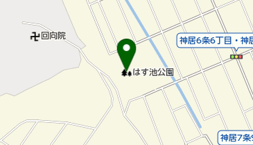はす池公園の地図画像