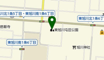 東旭川屯田公園の地図画像