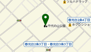 千代の山公園の地図画像
