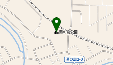 湯の島公園の地図画像
