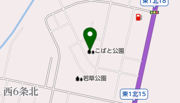 こばと公園の地図画像