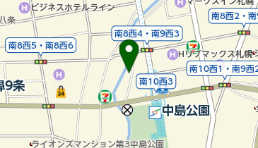 センティール・ラ・セゾン中島公園の地図画像