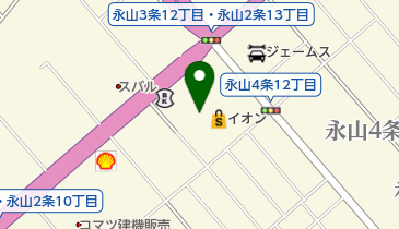 イオン旭川永山店の地図画像