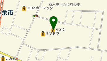 イオン余市店の地図画像
