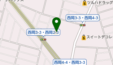 イオン札幌西岡店の地図画像