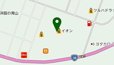イオン滝川店の地図画像