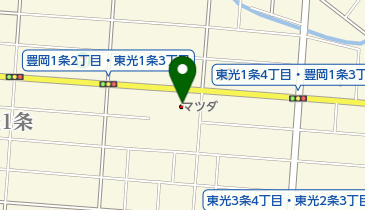 北海道マツダ販売東光店の地図画像