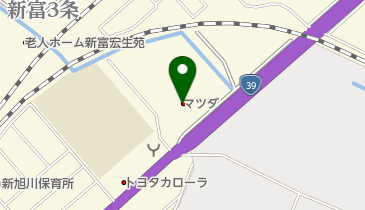 北海道マツダ販売旭川店の地図画像