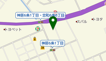 北海道マツダ販売神居店の地図画像