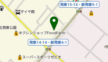 北海道マツダ販売発寒店の地図画像