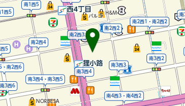 モユク札幌ロフトの地図画像
