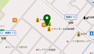 FLYING TIGER COPENHAGENイオンモール札幌発寒ストアの地図画像