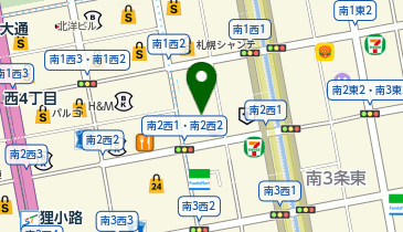アニメイト札幌の地図画像