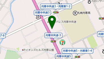 ニコニコレンタカー月寒中央通3丁目店の地図画像