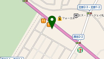 快活CLUB札幌清田店の地図画像