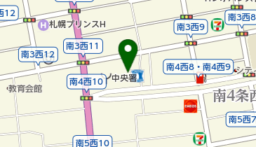 セントラルウェルネスクラブ24札幌の地図画像