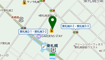 カーブスイオン東札幌の地図画像