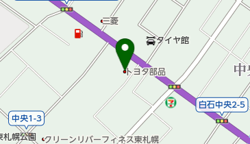 トヨタモビリティパーツ白石営業所の地図画像