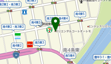 まいばすけっと南4条東4丁目店の地図画像