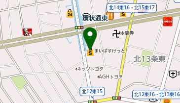 まいばすけっと北14条東15丁目店の地図画像